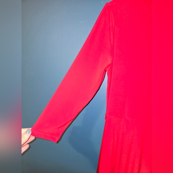 Ralph Lauren Red Dress, petite small - Picture 8 of 10